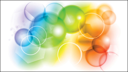 Burbujas de colores de fondo - vector de material