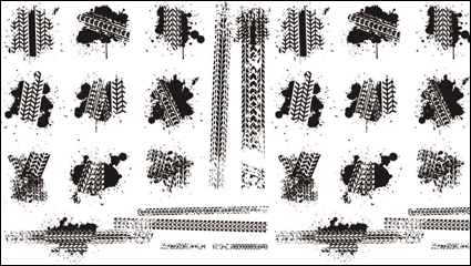 Tire del freno de material impreso 01 - Vector