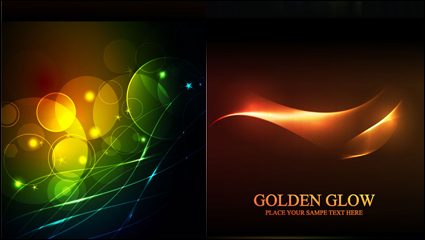 Brillante resplandor - vector de material