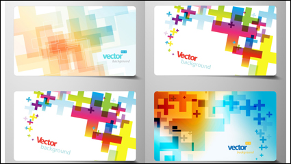 Hermosa tarjeta de material de 03 - vector de material