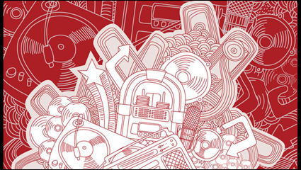 Lneas de moda intensiva ilustrador vector materiales -4