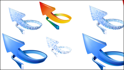 Cristal flecha vector de material
