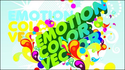 Afiches de colores de fondo vector de material
