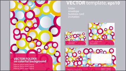 Elementos del anillo de la trama de fondo 01 - Vector
