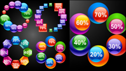 Icono de material botn 02 - vector de material
