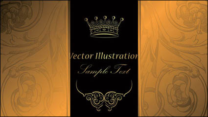 Europea de fondo magnfico patrn clsico 03 - vector de material