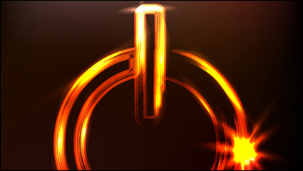 Resplandor vector cambio de material