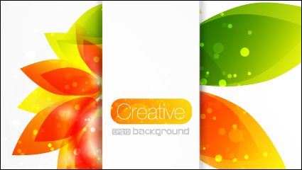 Creativa fondo floral vector de material -2