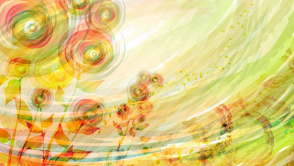 Romntico diseño floral patrn de fondo vector material -2