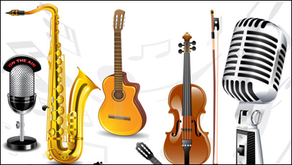 Instrumento material fino - vector de material