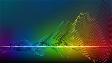 Lnea de flujo dinmico de Bright 01 - vector de material