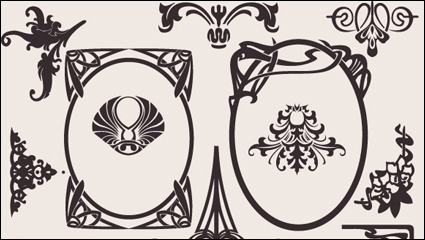 Fondo europeo de material patrn 02 - vector de material