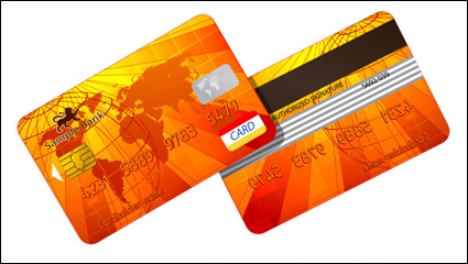 Banco de material fino tarjeta de 03 - vector de material