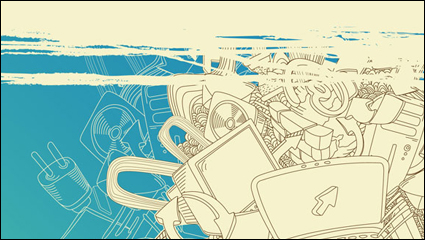 Tendencia Illustrator -3 vector material