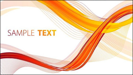 El flujo de las curvas de cuadro de texto vector material -1