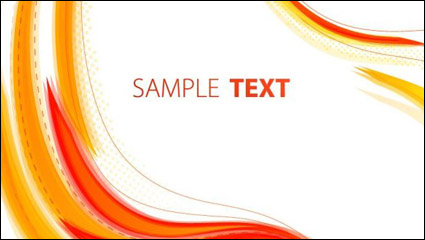 El flujo de las curvas de cuadro de texto vector material -2