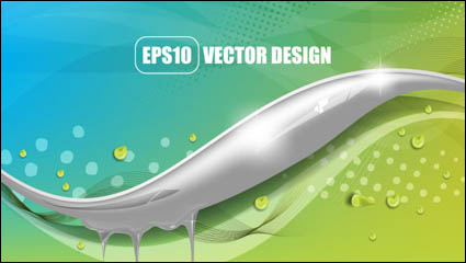Hermoso fondo de colores 04 - vector de material