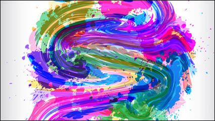Detrs del patrn de pigmentos de pintura 01 - Vector