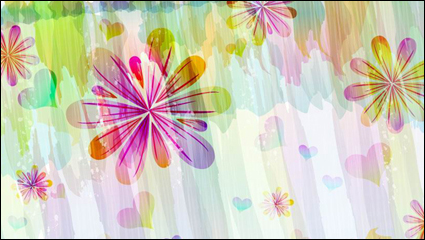 Romntico floral patrn de vectores de fondo -1