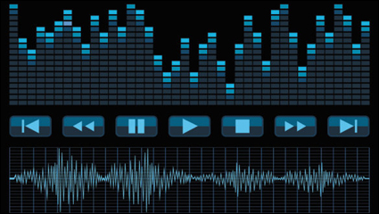 Material de la banda de audio 02 - vector