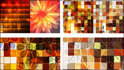 Cuadro de Tendencia cuadrcula de fondo vector material -2