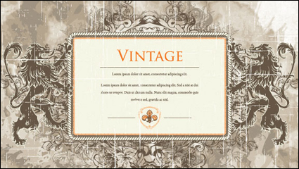 Europea retro magnfico modelo de vector de material -1
