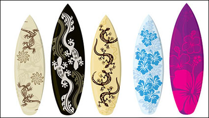 Modelo de tabla de surf vector de material
