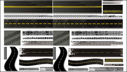 Tire frenar material impreso 03 - vector