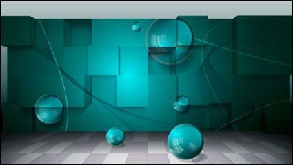 Tridimensionales de negocio creativos espacio -3 fondo vectoriales