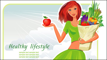 Chicas ilustrador 01 - vector
