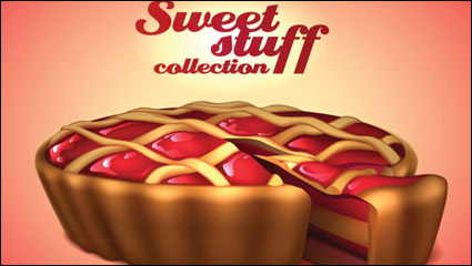 El material de postres 04 - vector
