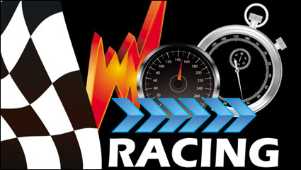 El tema Racing patrn de fondo 05 - vector