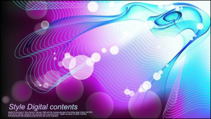 Colorido Mirage lnea de corriente de fondo vector -1