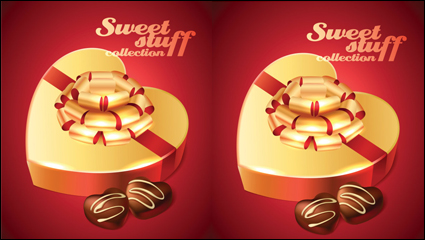 El material de postres 01 - vector