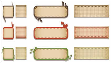 La silueta de la simple y elegante a cuadros de material decorativo de vectores bandera
