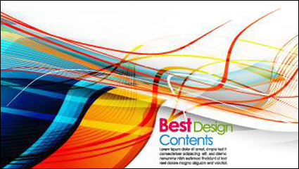 Colorido rayas fondo dinmico vector de material -2