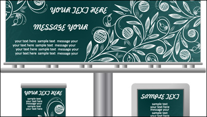La mesa de luz plantilla de diseño de la cartelera vector de material -2