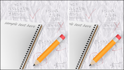 Papelera aprendizaje realista 05 - vector