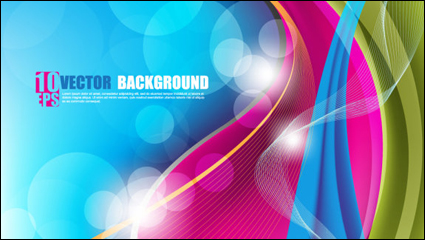 Bonito colorido de fondo 03 - vector