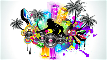 Brillantes elementos dinmicos musicales 03 - vectoriales