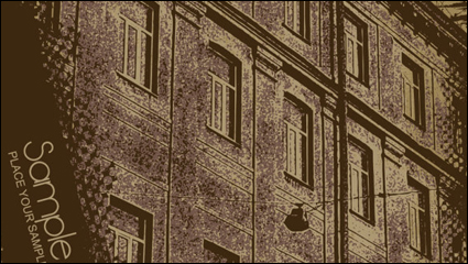 El exquisito estilo europeo edificio pintura decoracin de 02 - material de vectores