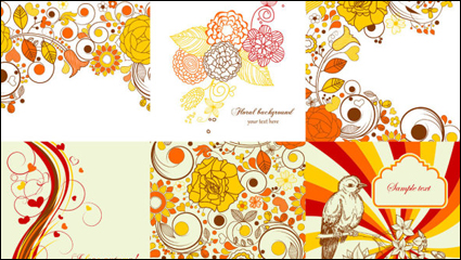 Exquisitos pintados a mano patrones 01 - Vector