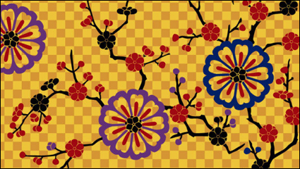 Vector hermoso patrn de fondo material de la ciruela