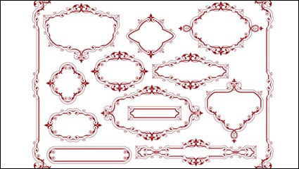 Al estilo europeo encaje patrn 05 - vector de material