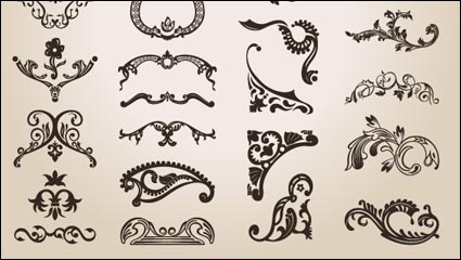 De estilo europeo, patrn de encaje vector de material