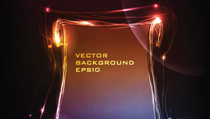 Marco de luz compuesta de material de vectores -2