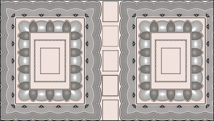 Marco patrn clsico 04 - vector de material
