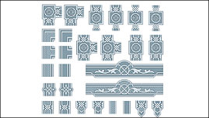 Encaje hermosa 02 - vector de material