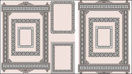 Marco de patrn clsico 02 - vector