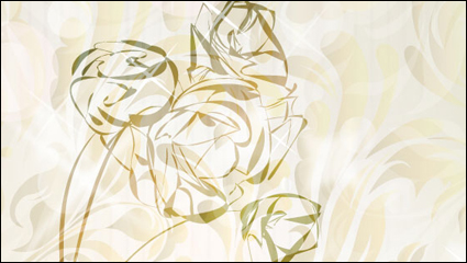 Elegante rosa de fondo de 01 - vector